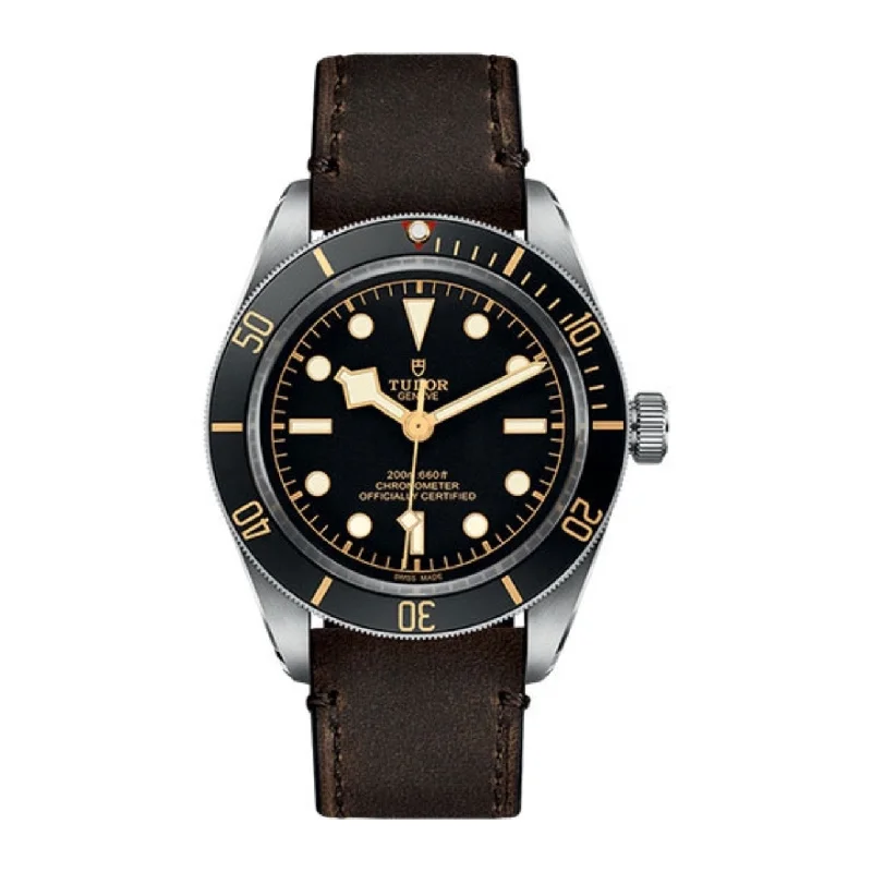 Tudor Black Bay GMT watches -Tudor Black Bay Fifty-Eight 39mm | brown Leather Strap | black domed Dial | Men's Watch ref. M79030N-0002